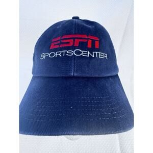 ESPN Sports Center Hat Men’s One-size Blue Vintage Made In The USA